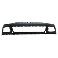2011-2014 Volkswagen Touareg Front Bumper Primed With Washer/Spoiler , VW1000194. OEM-style replacement.