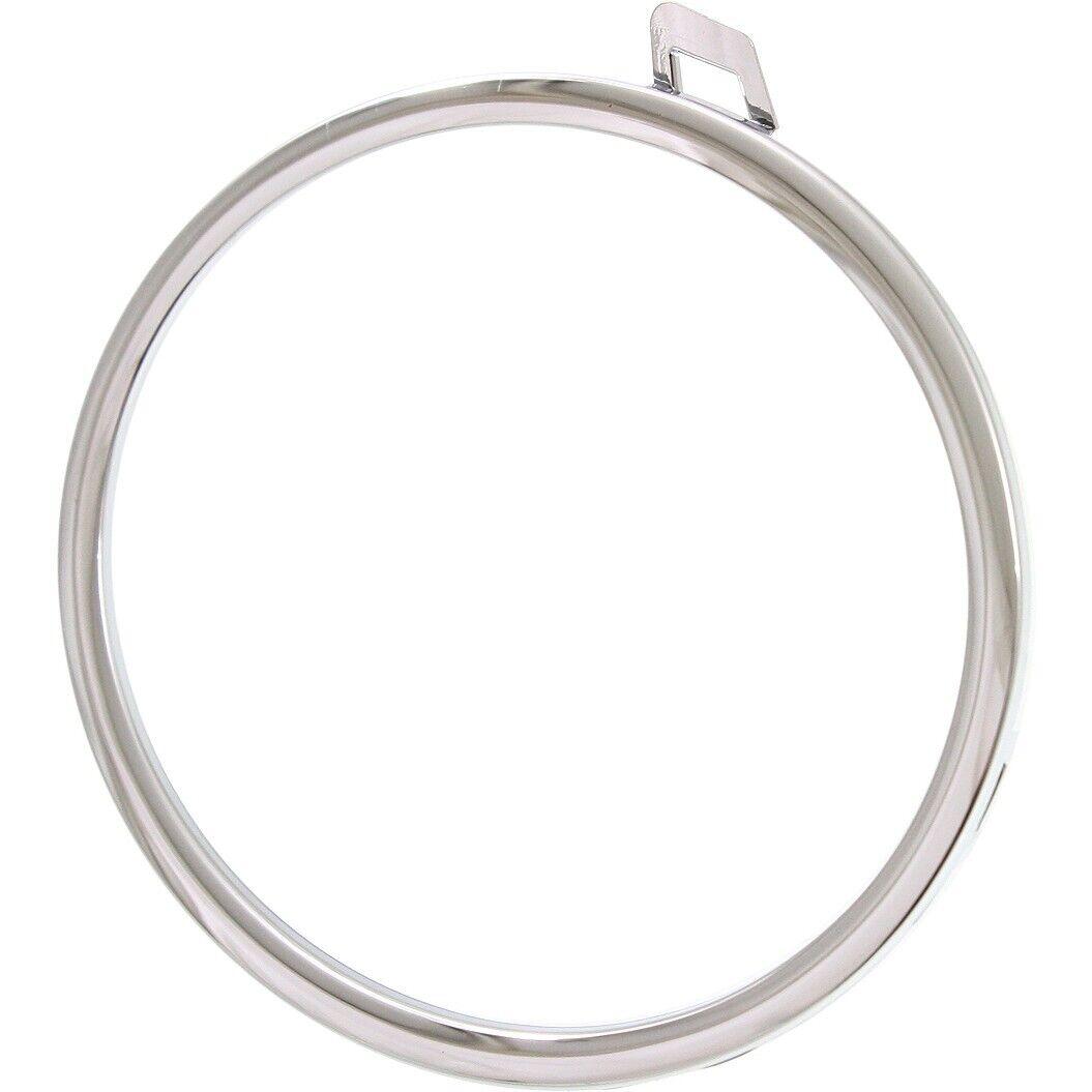 2010-2014 Volkswagen Golf Fog Lamp Trim Ring Front Driver Side Chrome Without R Model , VW1038126. Factory-style replacement part.