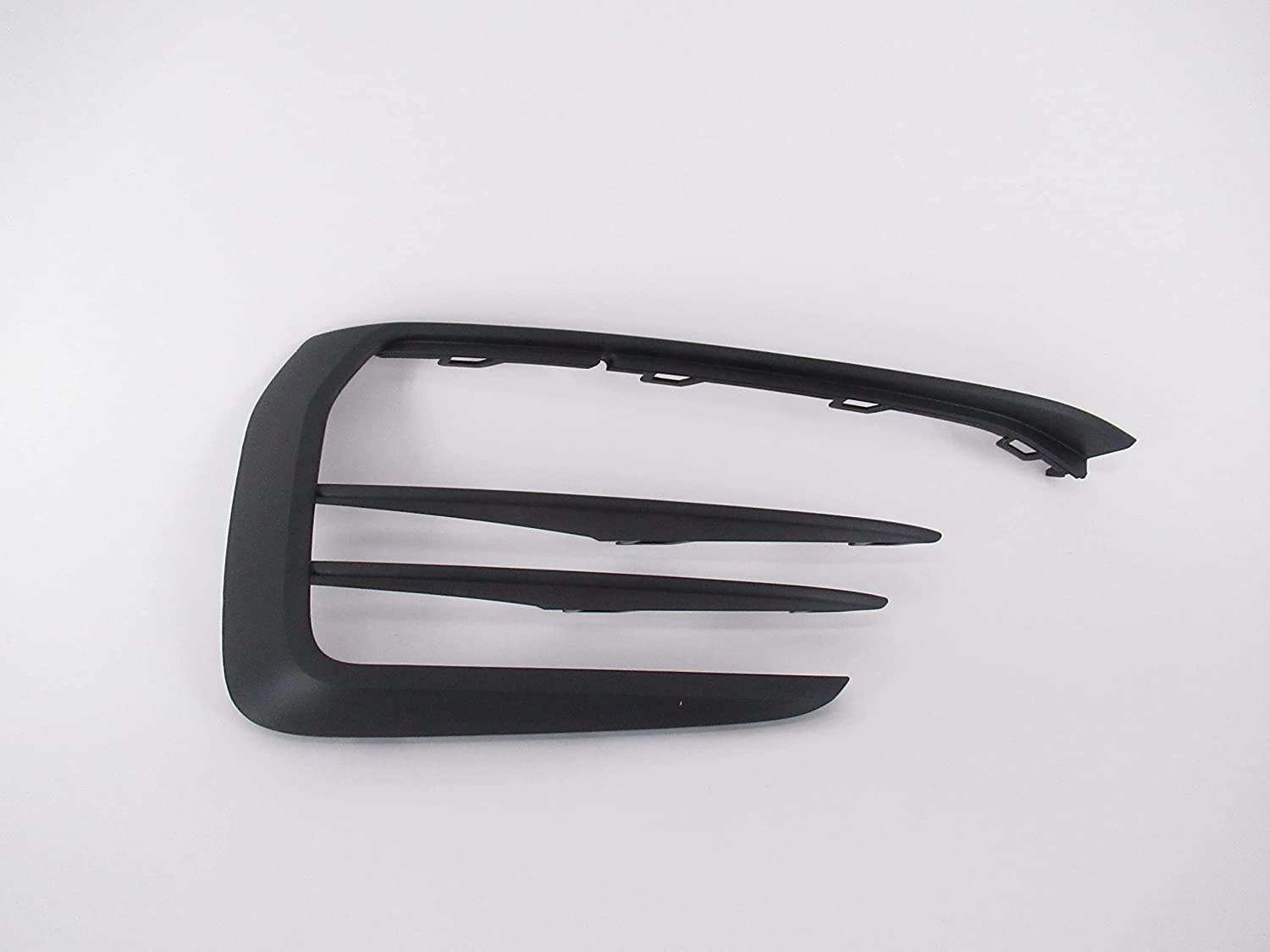 2018-2020 Volkswagen GTI Fog Lamp Bezel Front Driver Side Textured Black , VW1038163. Exact fit for vehicle restoration.