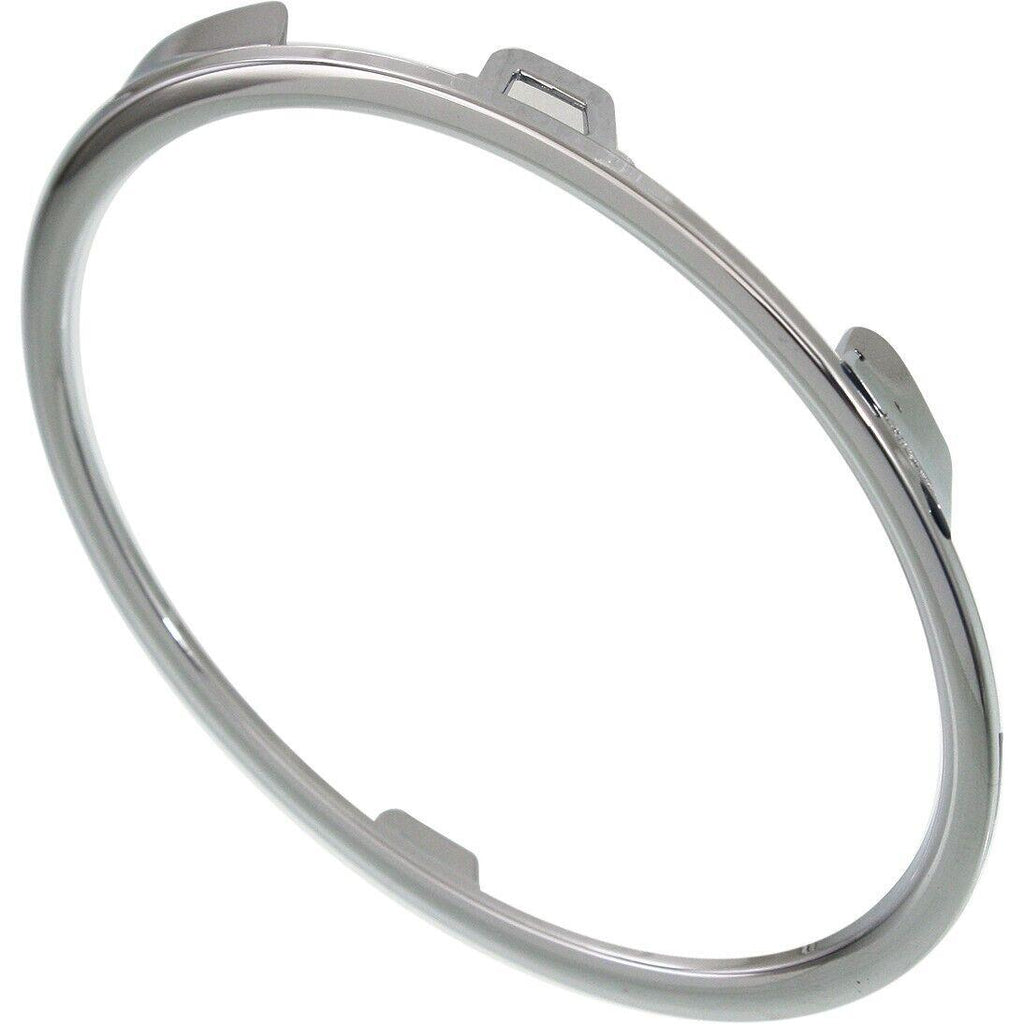 2012-2017 Volkswagen Tiguan Fog Lamp Trim Ring Front Passenger Side Chrome Without R Model , VW1039126. Precision fitment for collision repair.