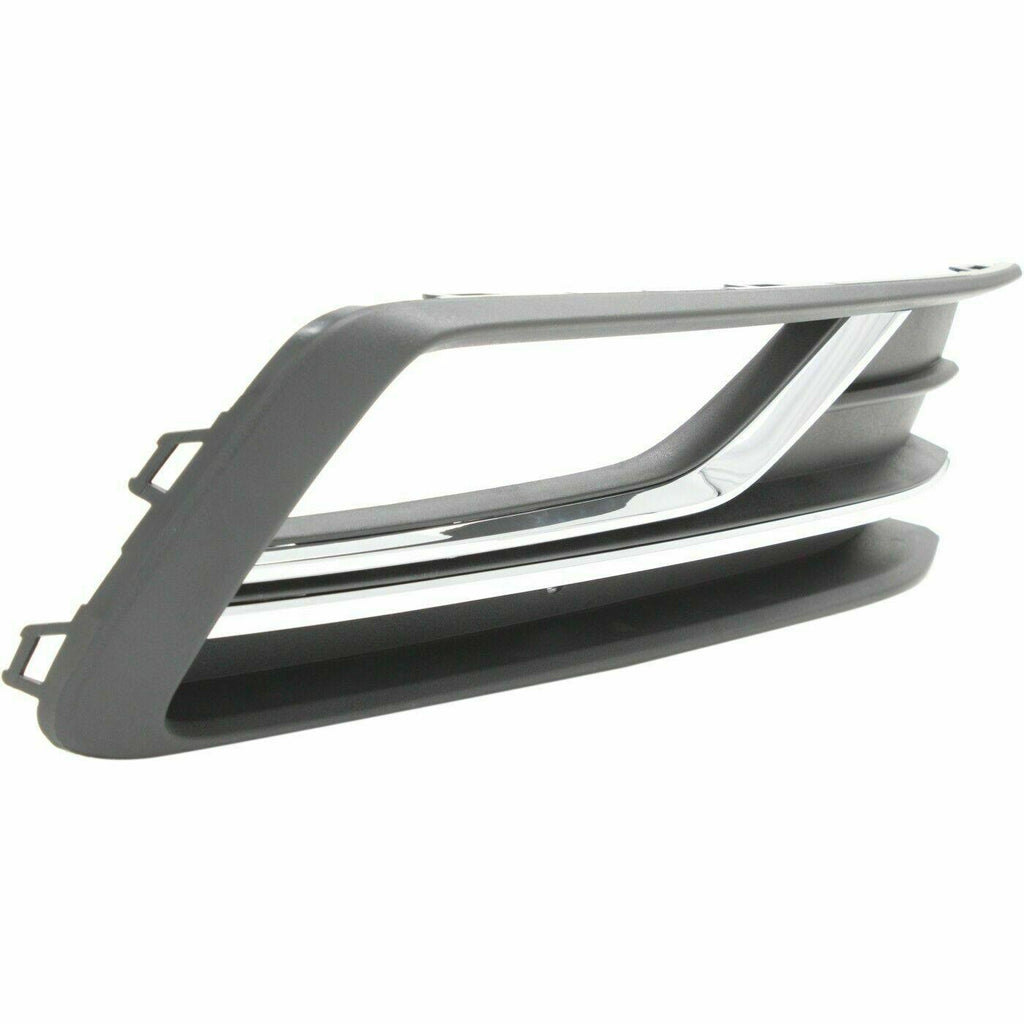 2016-2019 Volkswagen Passat Fog Lamp Bezel Front Passenger Side With Chrome Moulding , VW1039146. Professional-grade auto body part.