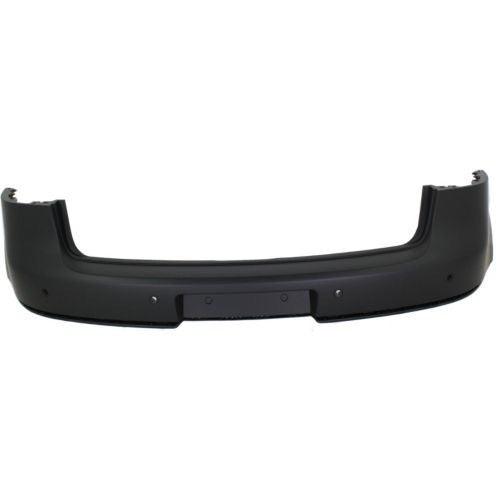 2006-2009 Volkswagen Rabbit Rear Bumper Primed With Sensor Hole , VW1100172. Angle view for visual reference.