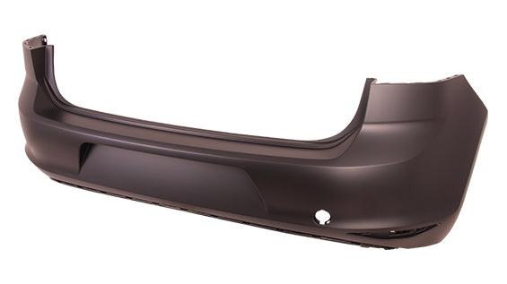 2015-2017 Volkswagen Golf Hatchback Rear Bumper Primed Without Sensor , VW1100202. Professional-grade auto body part.