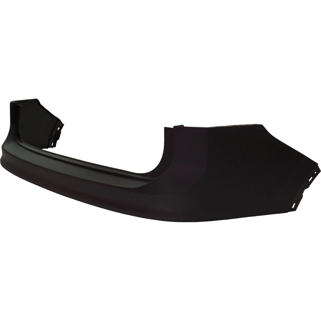 2018-2023 Volkswagen Tiguan Rear Upper Bumper Primed Without Sensor , VW1114102. Side view of the replacement part.