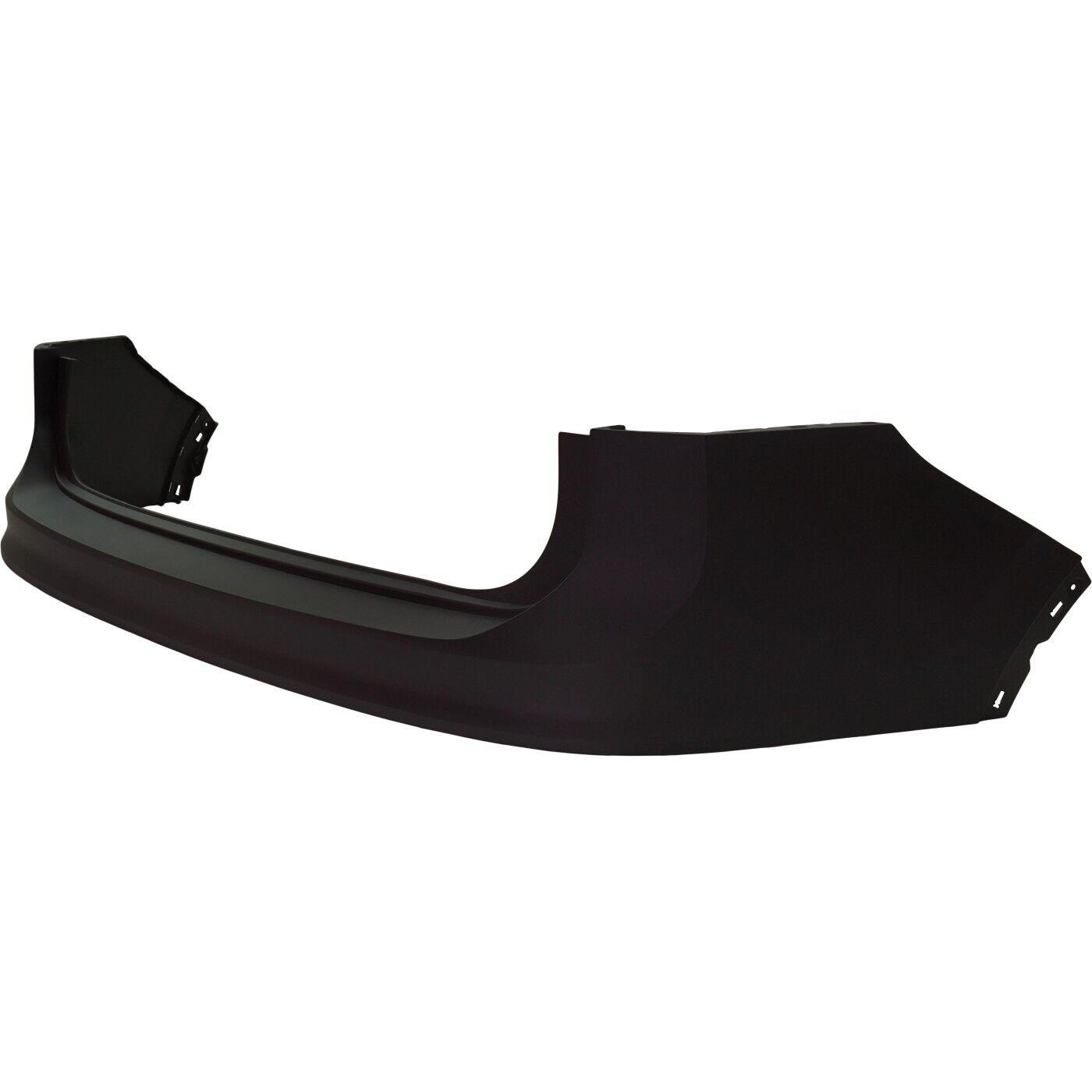 2018-2023 Volkswagen Tiguan Rear Upper Bumper Primed Without Sensor , VW1114102. Side view of the replacement part.