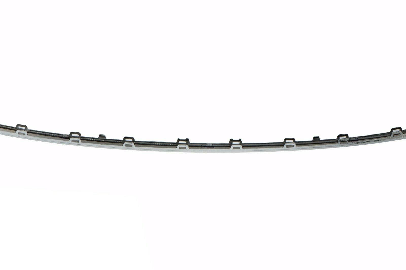 2016-2019 Volkswagen Passat Bumper Moulding Rear Center Chrome , VW1144107. Installed view for reference.