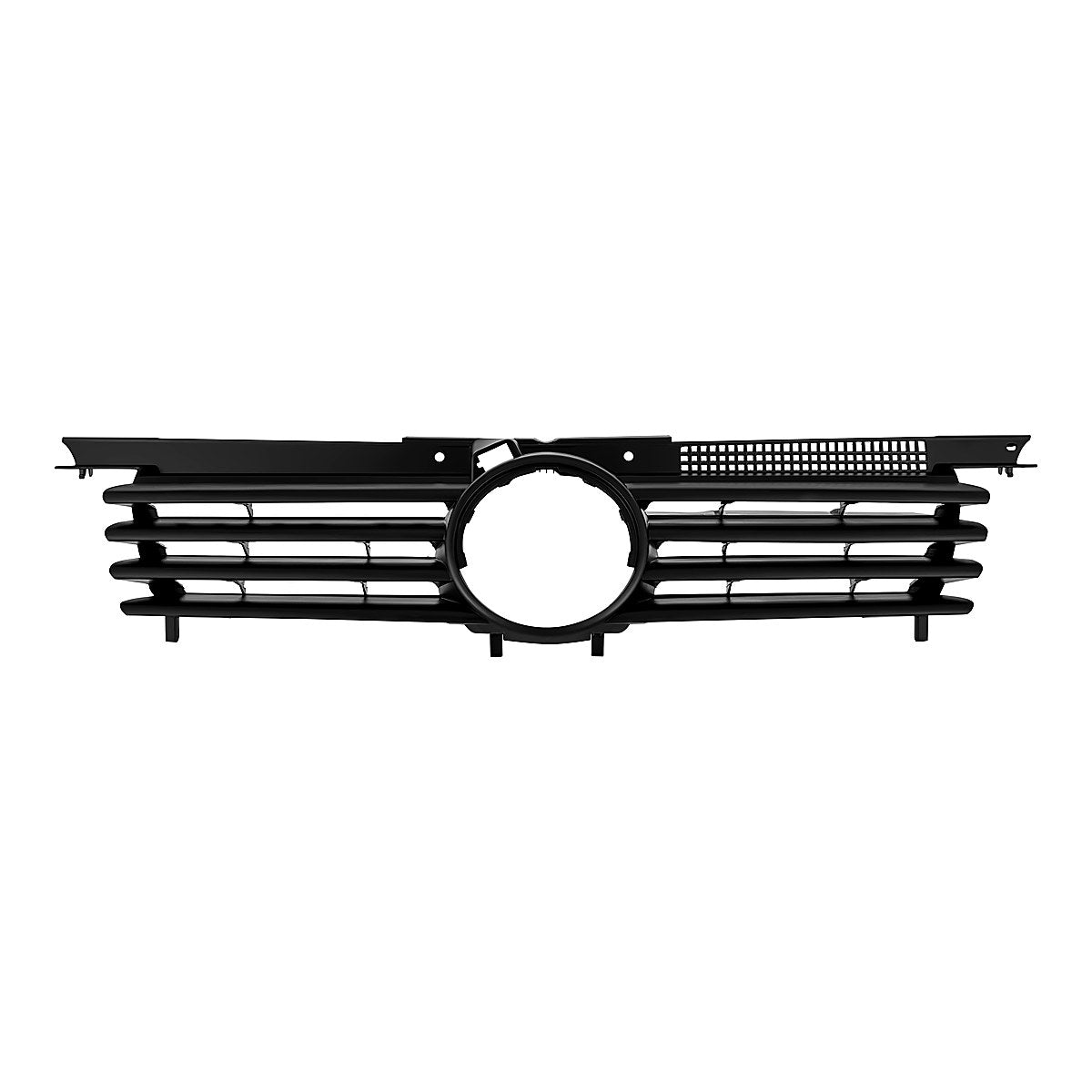 1999-2005 Volkswagen Jetta Front Grille W Black, vw1200131. Front view.