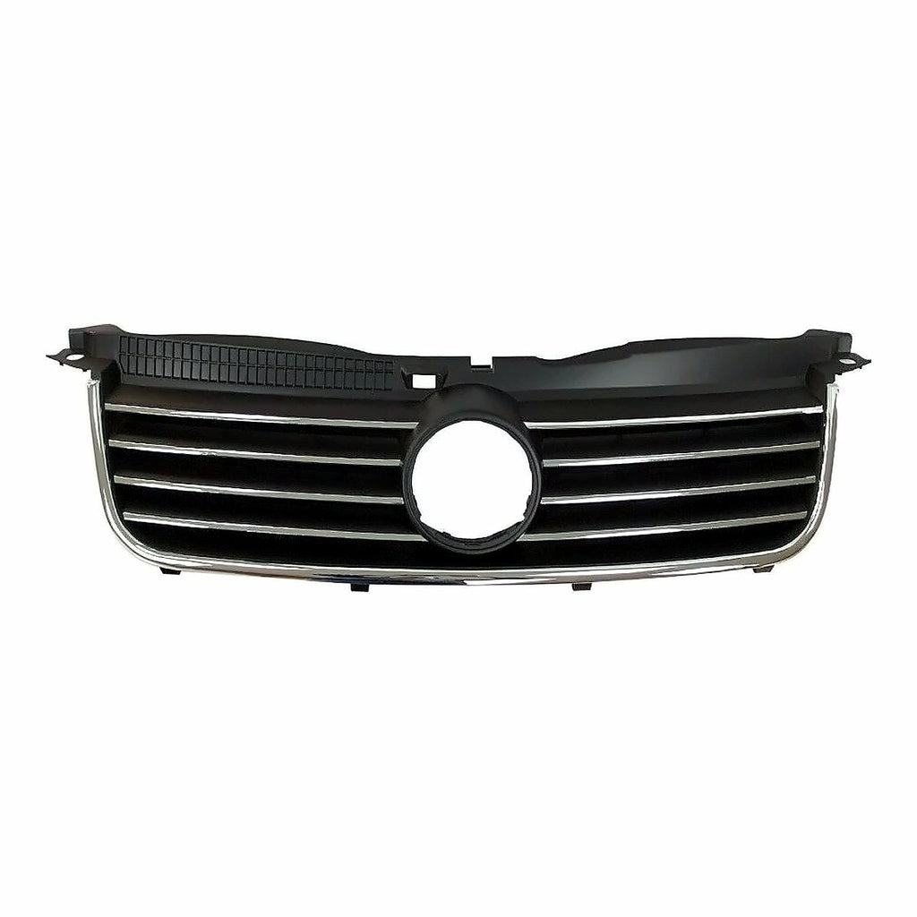 2001-2005 Volkswagen Passat Grille Chrome Black, vw1200134. Front view.