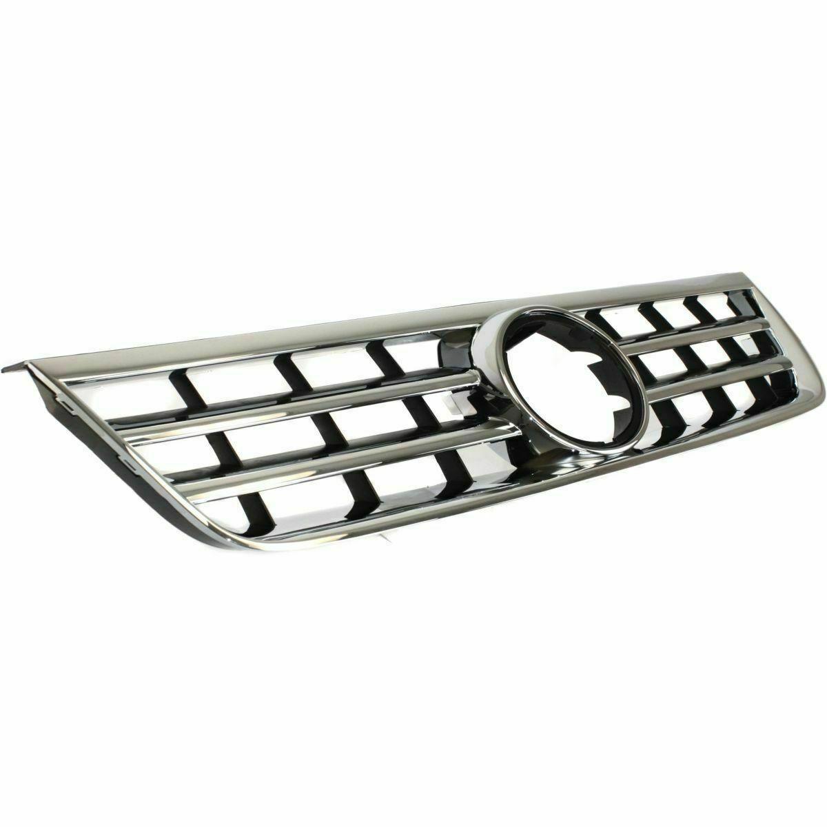 2004-2007 Volkswagen Touareg Grille Satin-Black With Chrome Frame Plastic , VW1200143. Replacement part ready for install.