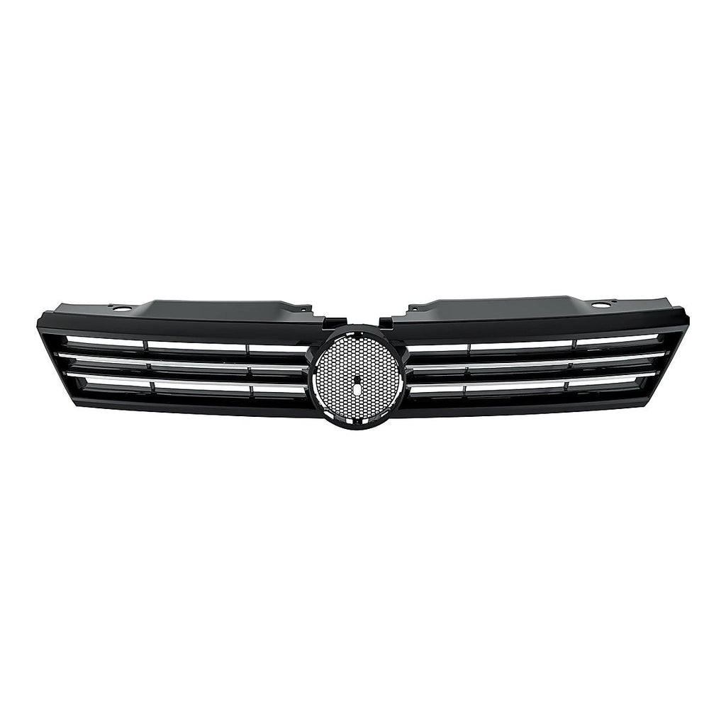 2011-2014 Volkswagen Jetta Grille Black, vw1200149. Front view.