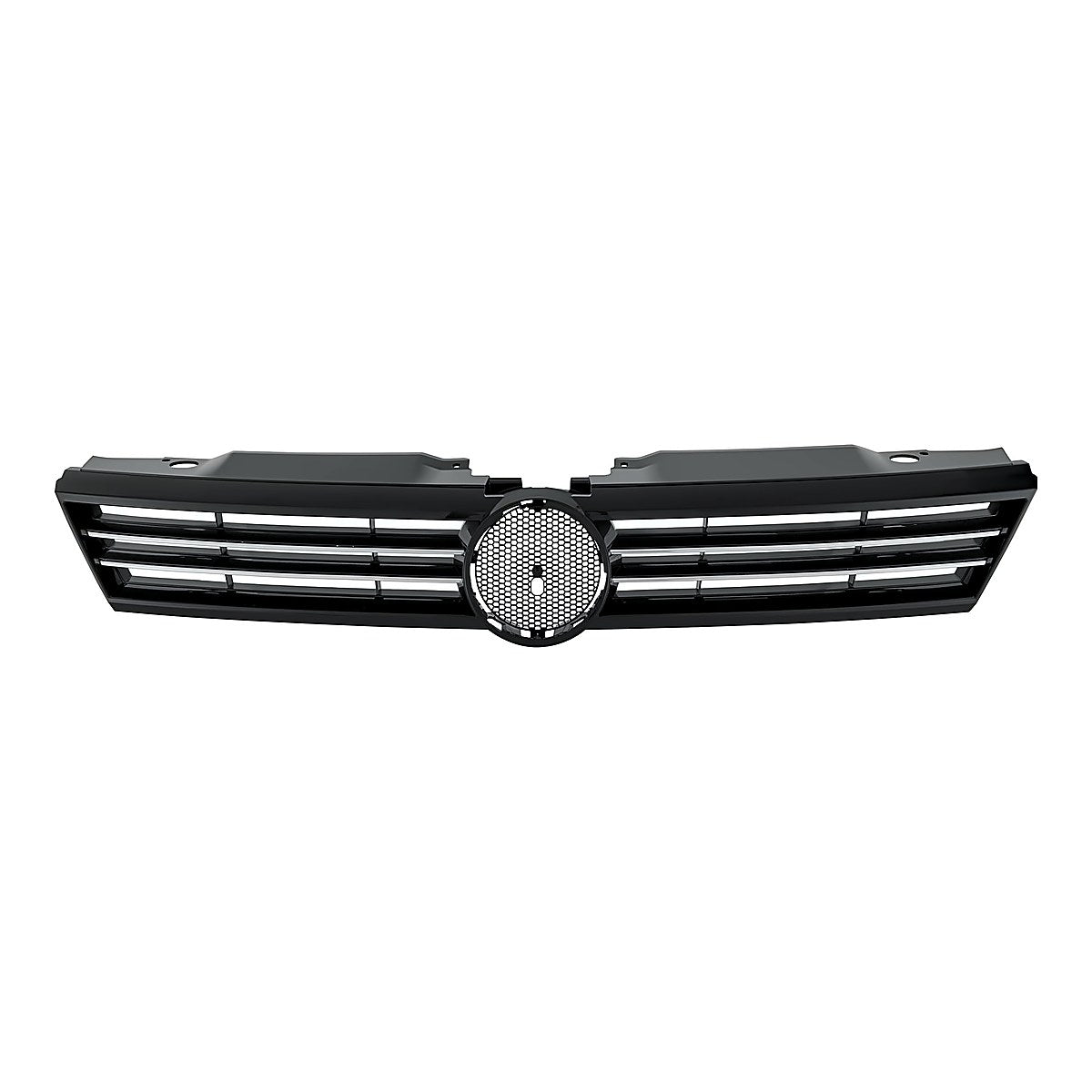 2011-2014 Volkswagen Jetta Grille Black, vw1200149. Front view.