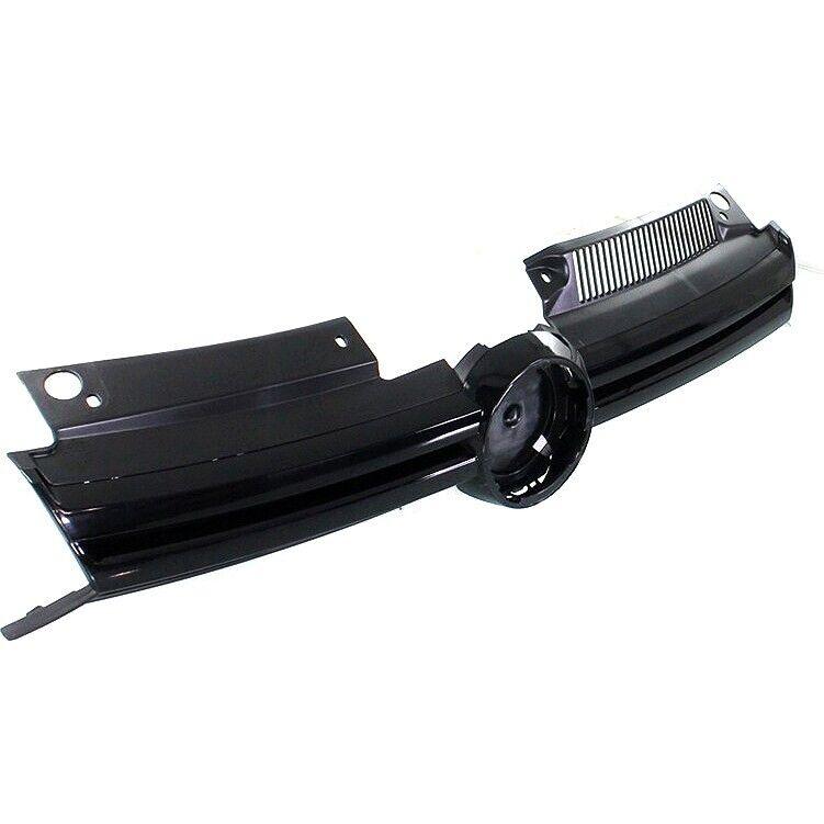2010-2014 Volkswagen Golf Grille Black With Painted Black Molding , VW1200150. Factory-style replacement part.
