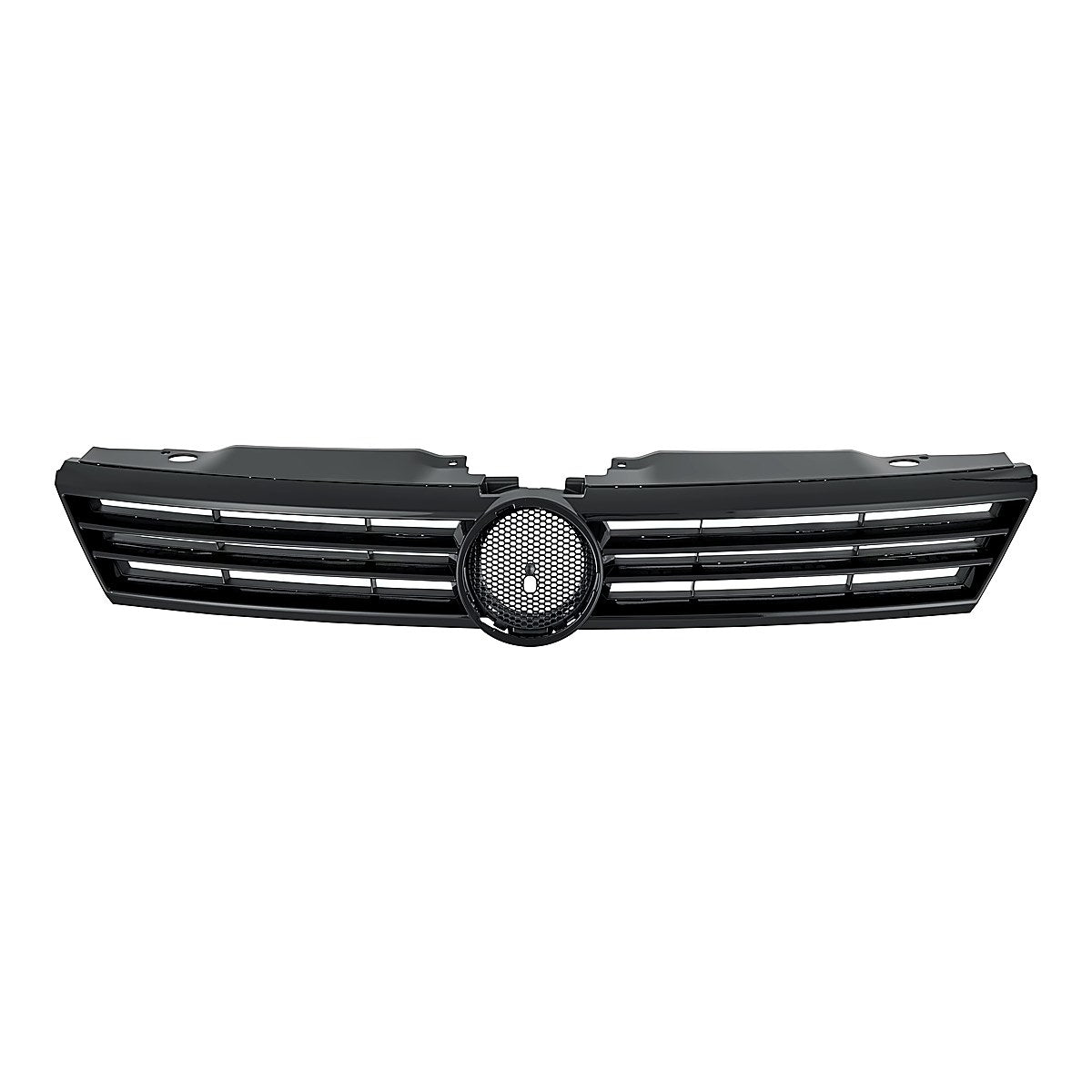 2011-2014 Volkswagen Jetta Grille Black, vw1200151. Front view.