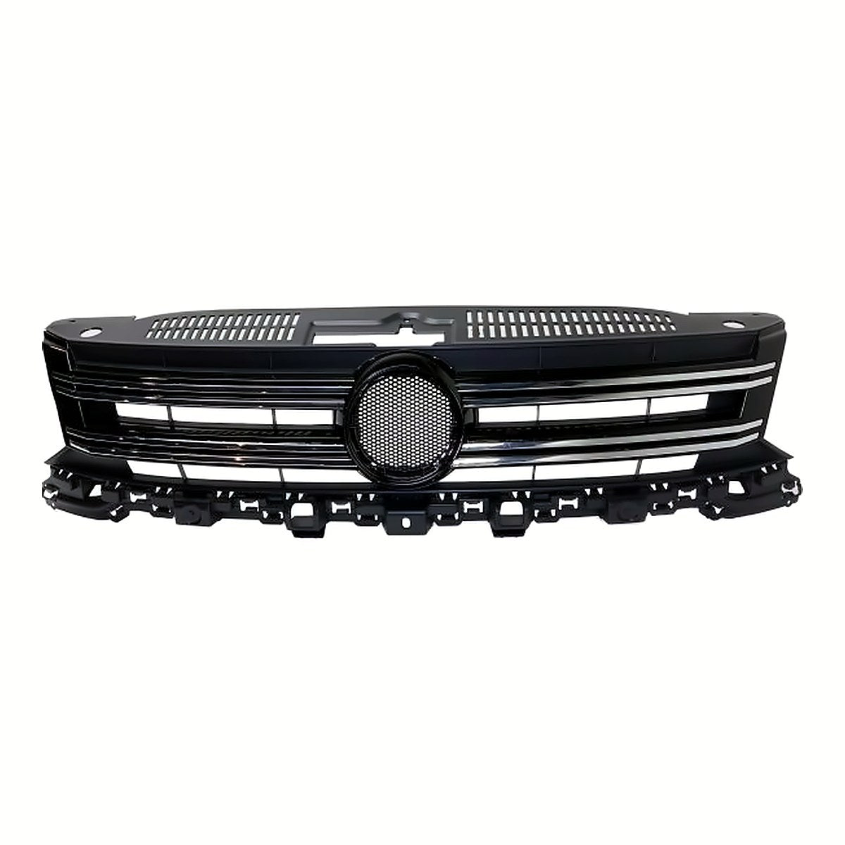 2017-2018 Volkswagen Tiguan Limited Grille Black, vw1200160. Front view.