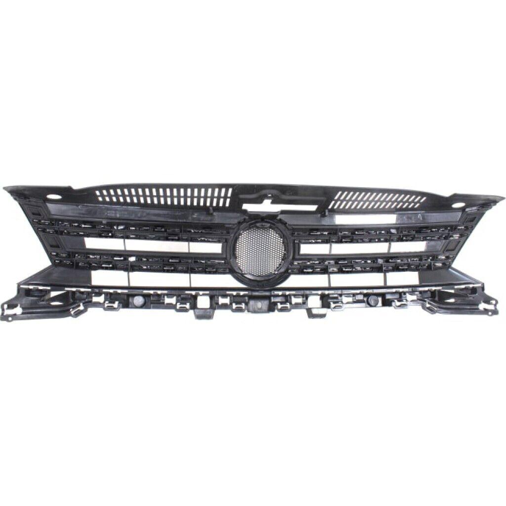 2012-2017 Volkswagen Tiguan Grille Black With Chrome Moulding , VW1200160. Angle view for visual reference.