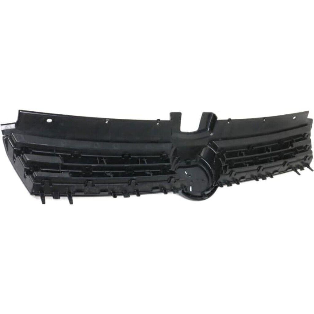 2015-2017 Volkswagen Golf Hatchback Grille Chrome/Black With Hid Lamps , VW1200162. Side view of the replacement part.