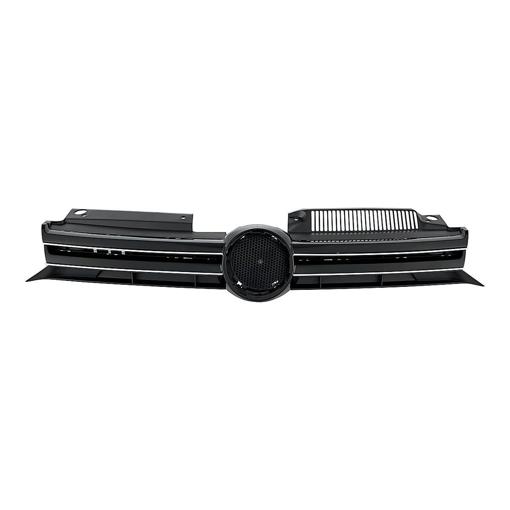 2010-2014 Volkswagen Jetta Wagon Grille W Chrome, vw1200164. Front view.