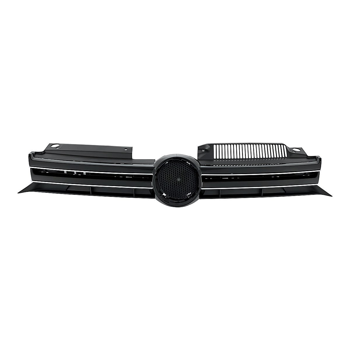 2010-2014 Volkswagen Jetta Wagon Grille W Chrome, vw1200164. Front view.