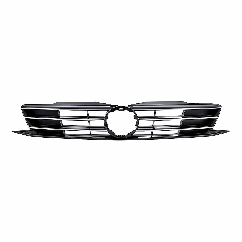 2015-2018 Volkswagen Jetta Grille Black, vw1200165. Front view.