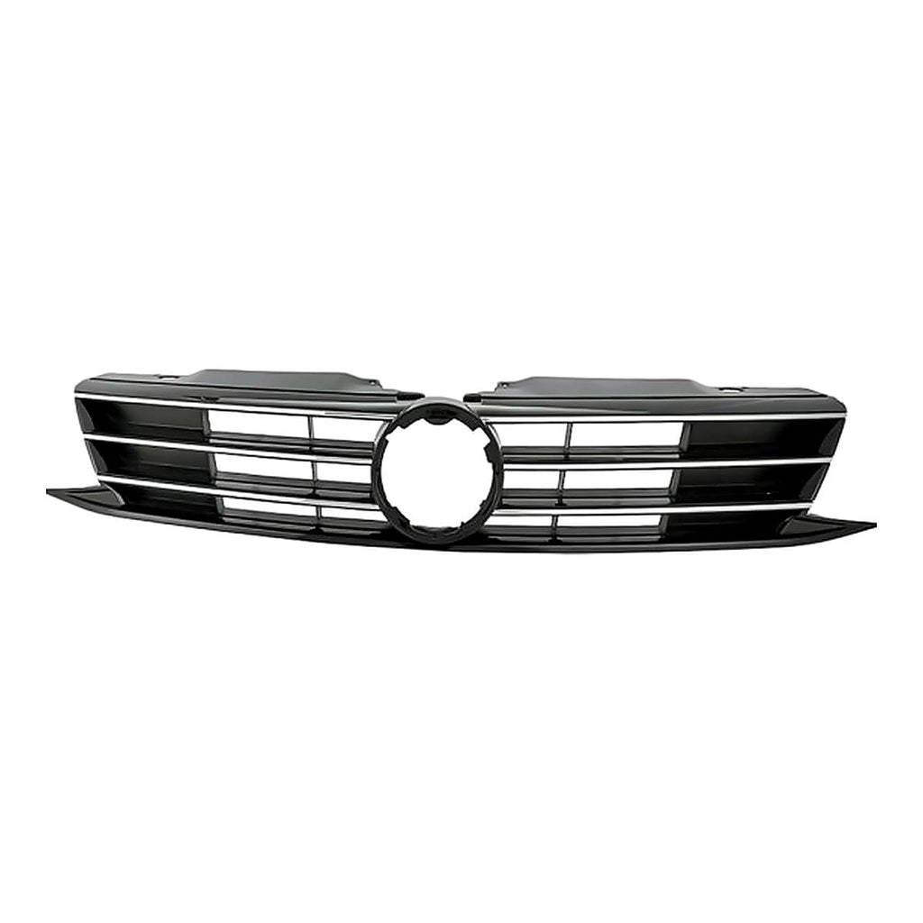 2015-2018 Volkswagen Jetta Grille Black, vw1200168. Front view.