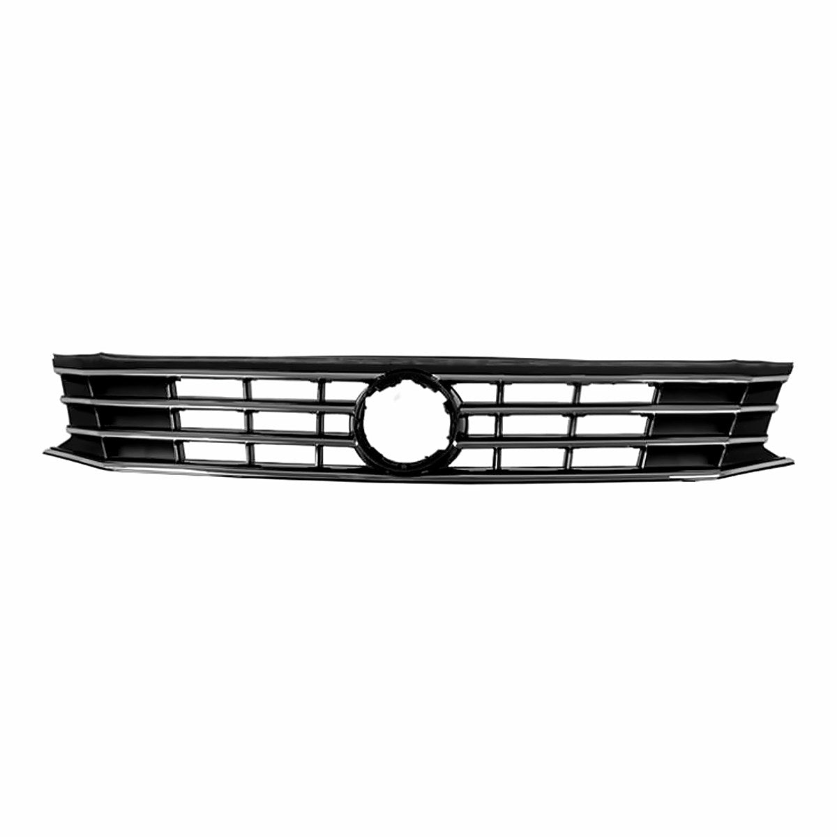 2015-2018 Volkswagen Jetta Grille Black Chrome, vw1200169. Front view.