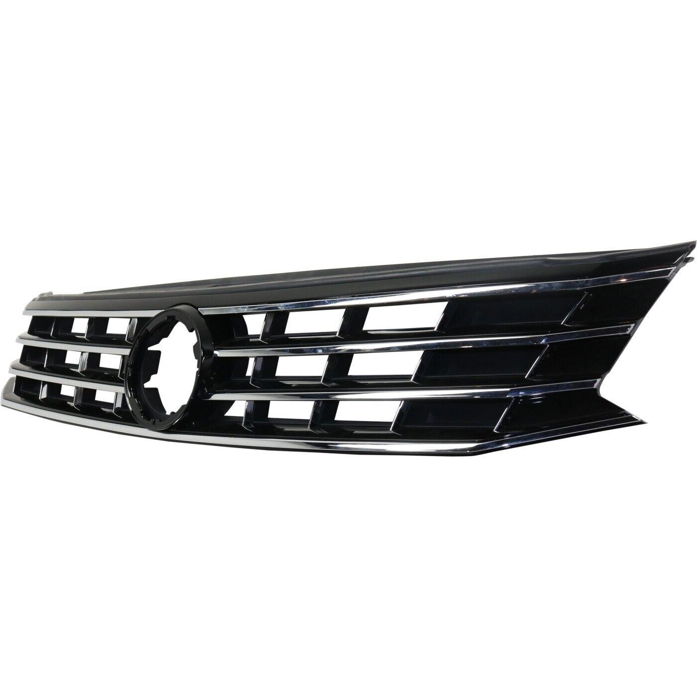 2016-2019 Volkswagen Passat Grille Black/Chrome , VW1200169. Durable and impact-resistant.