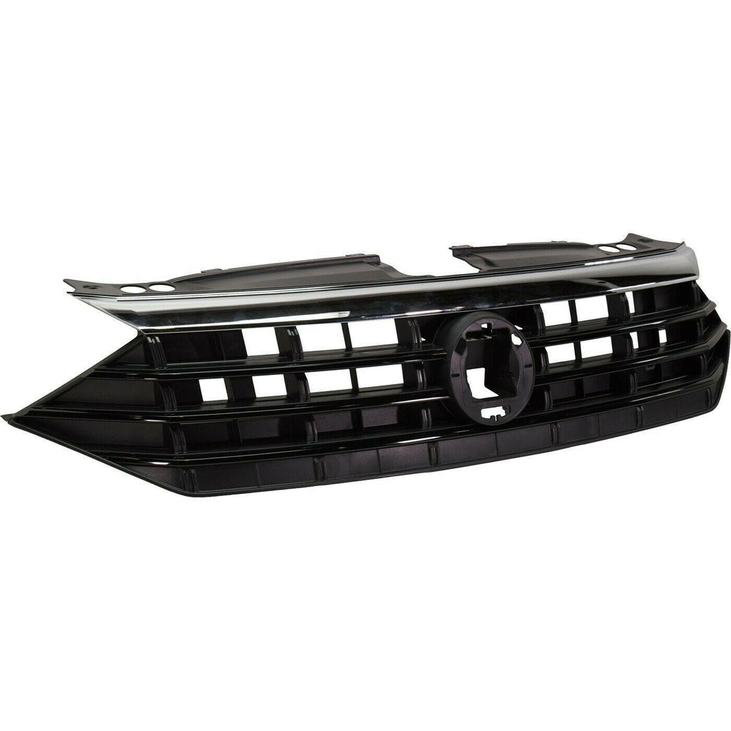 2019-2021 Volkswagen Jetta Grille Chrome Upper Moulding/Black Lower Moulding , VW1200175. Factory-style replacement part.
