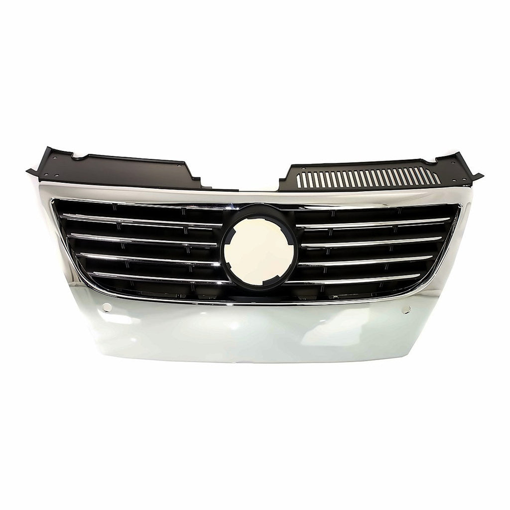 2006-2010 Volkswagen Passat Grille Black, vw1210101. Front view.