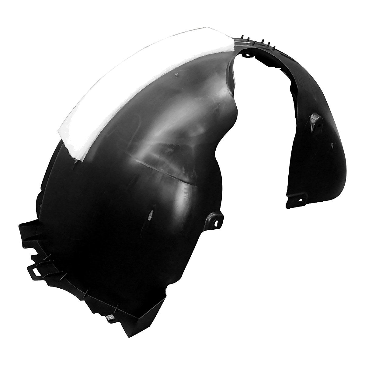 2015-Volk Wagen E Golf Front Driver Side Fender Liner, vw1248128. Front view.