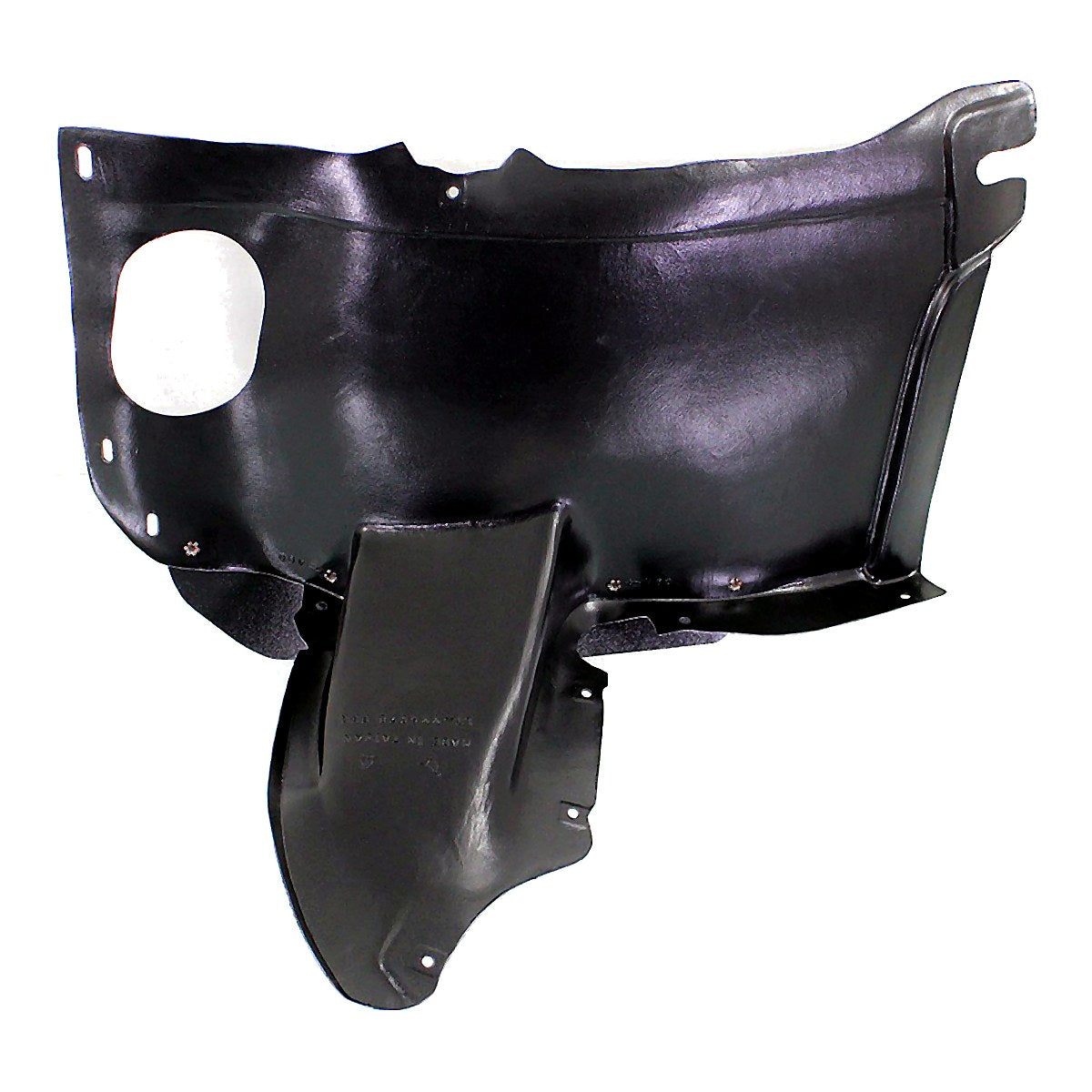 2010-2013 Volkswagen Golf Front Passenger Side Fender Liner, vw1249118. Front view.