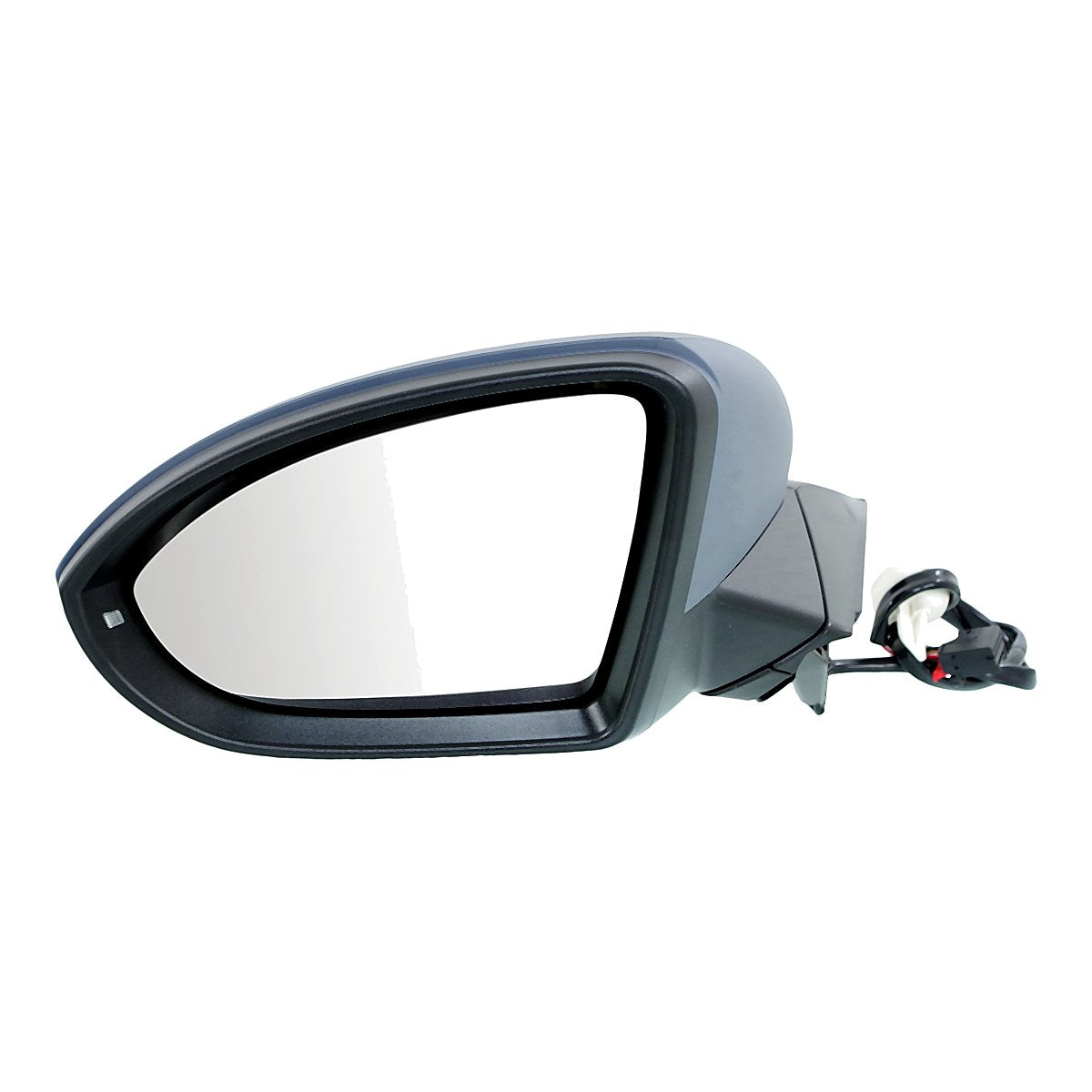 2017-2018 Volkswagen Golf Alltrack Rear Driver Side Door Mirror, vw1320154. Front view.