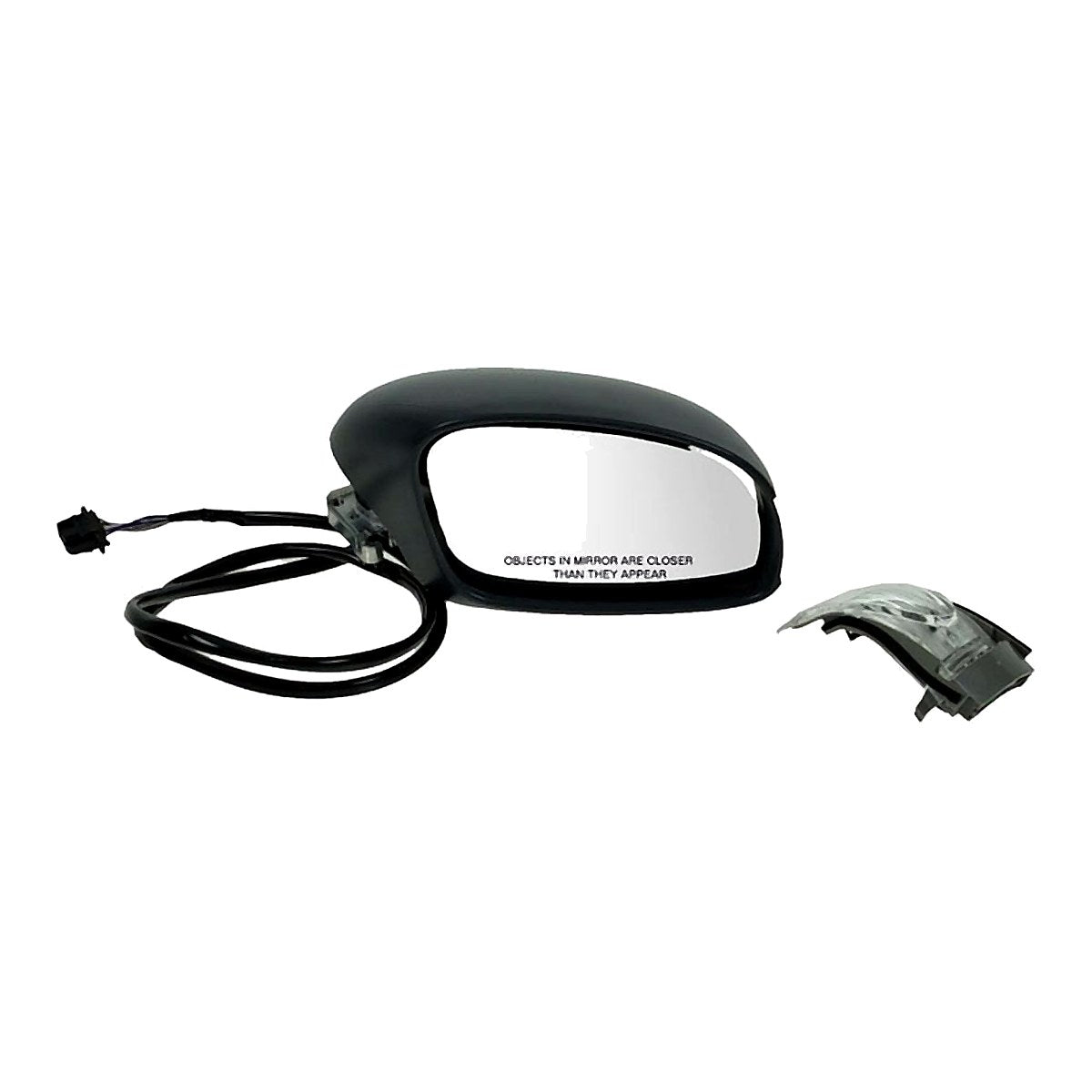 2003-2009 Volkswagen Beetle Rear Passenger Side Door Mirror, vw1321133. Front view.