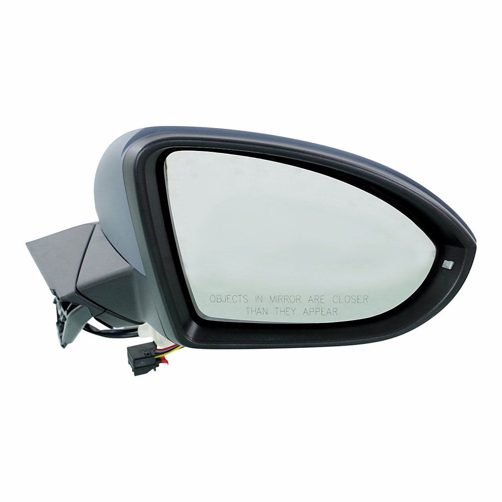 2015-2018 Volkswagen Golf Hatchback Rear Passenger Side Door Mirror, vw1321154. Front view.