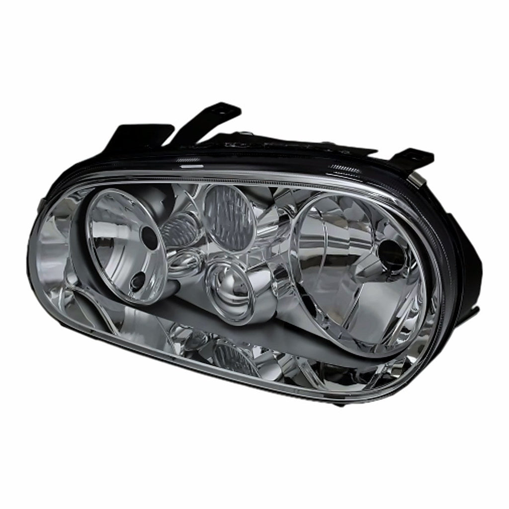 1999-2002 Volkswagen Golf Driver Side Head Lamp, vw2502113. Front view.