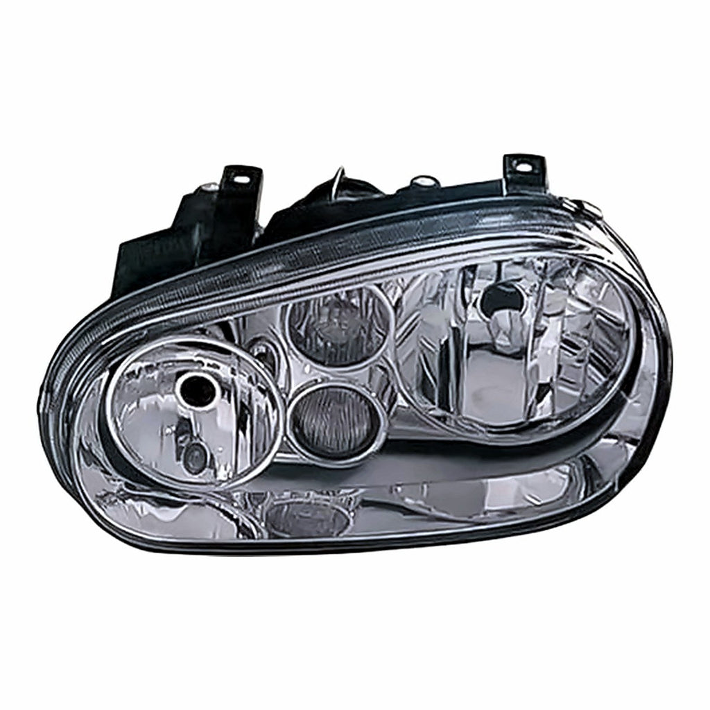 1999-2001 Volkswagen Golf Driver Side Head Lamp, vw2502114. Front view.