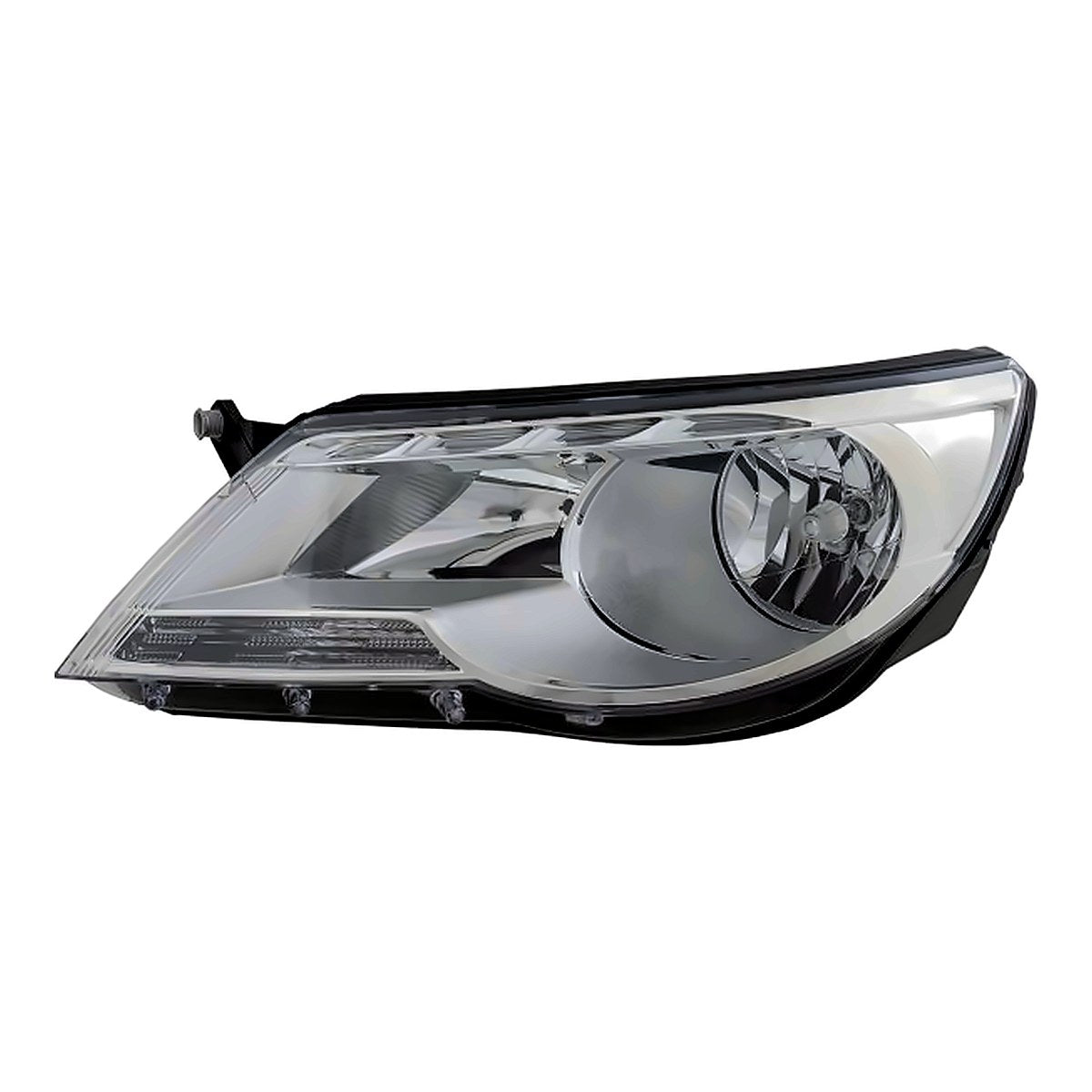 2009-2011 Volkswagen Tiguan Driver Side Head Lamp, vw2502143. Front view.