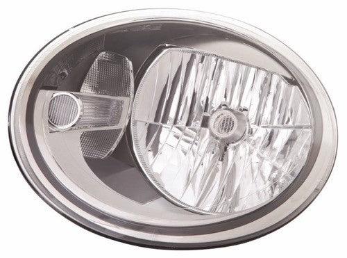 2012-2019 Volkswagen Beetle Head Lamp Driver Side Halogen , VW2502147. Side view of the replacement part.