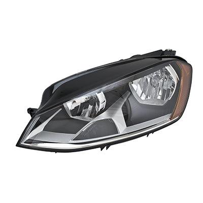 2015-2017 Volkswagen GTI Head Lamp Driver Side Halogen , VW2502160. OEM-style replacement.