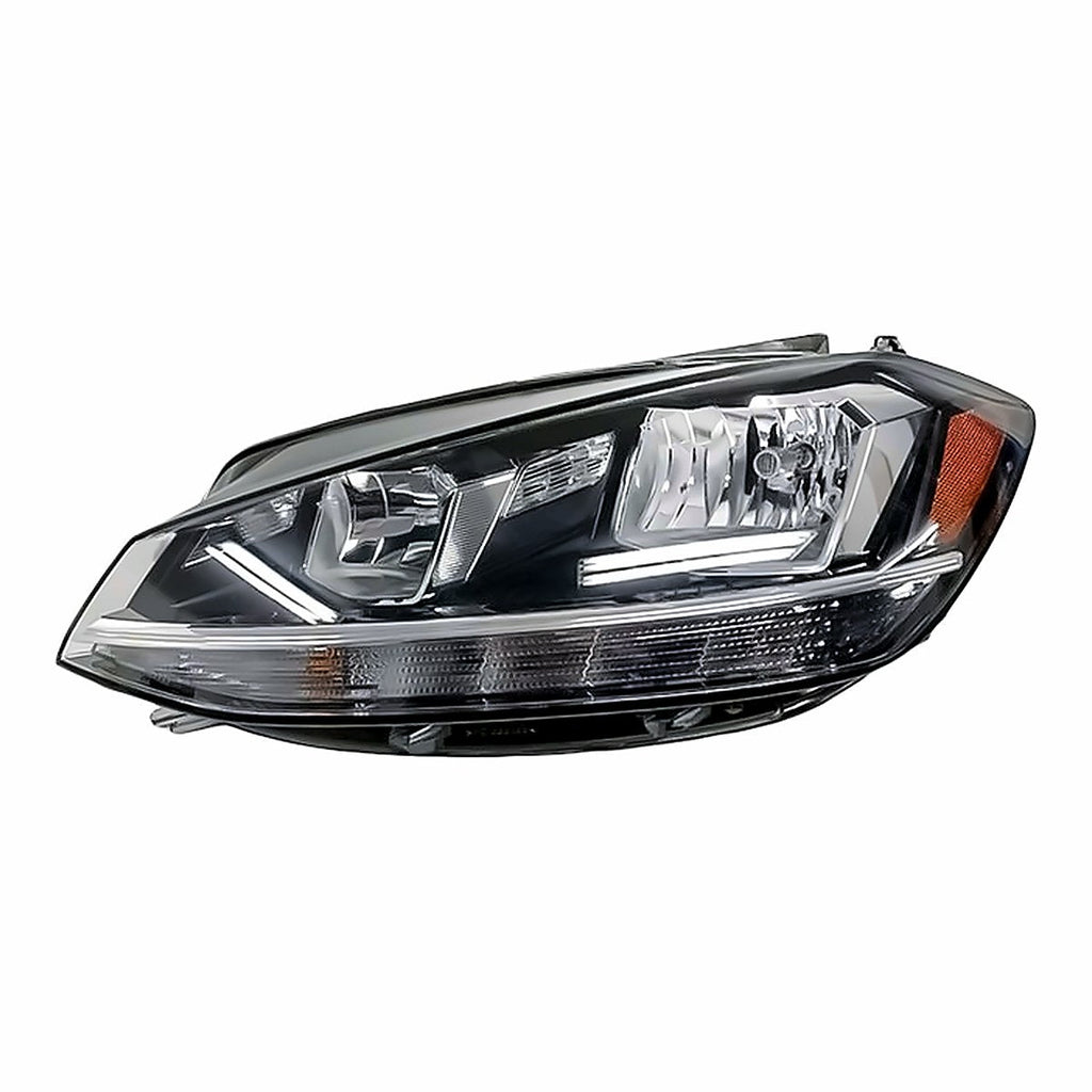 2018-2021 Volkswagen Golf Hatchback Driver Side Head Lamp, vw2502176. Front view.