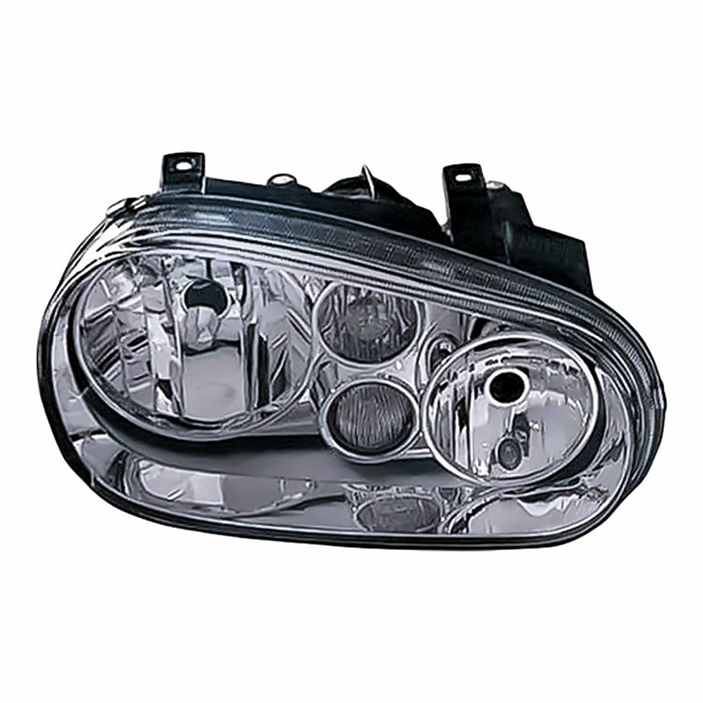 1999-2002 Volkswagen Cabrio Passenger Side Head Lamp, vw2503114. Front view.