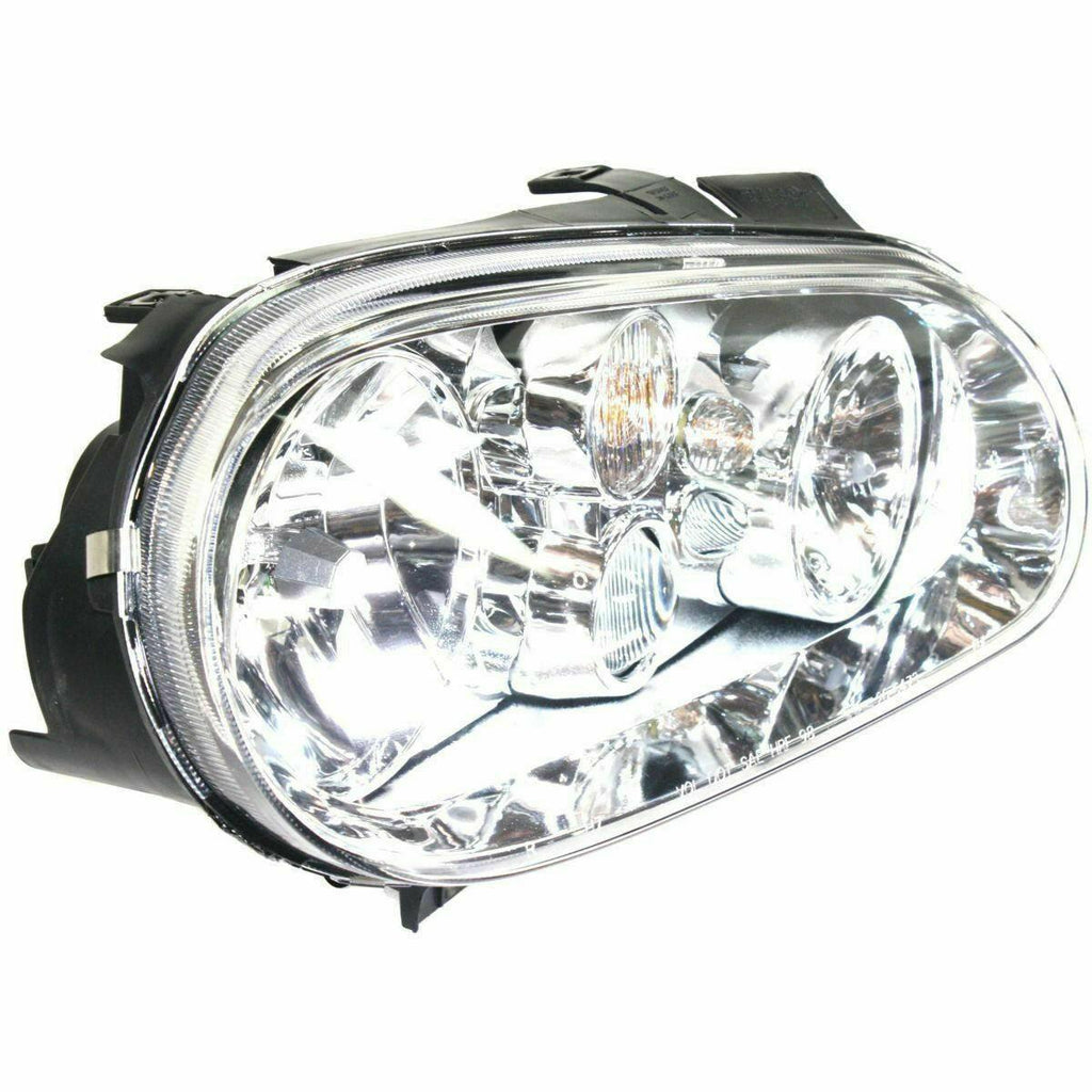 1999-2001 Volkswagen Golf Head Lamp Passenger Side With Fog (Chrome Bezel) , VW2503114. Tested for reliable performance.