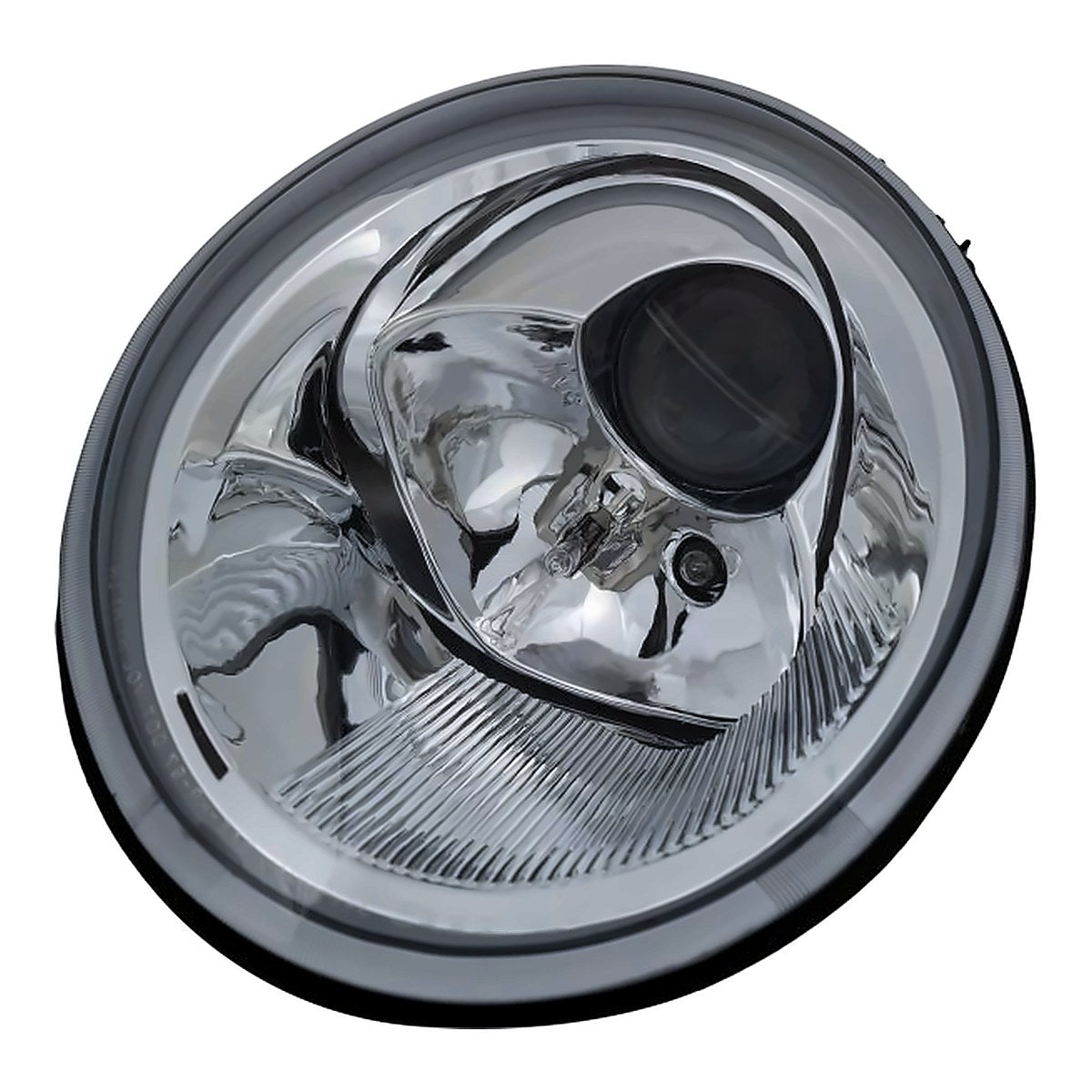 2002-2004 Volkswagen Beetle Passenger Side Head Lamp, vw2503121. Front view.