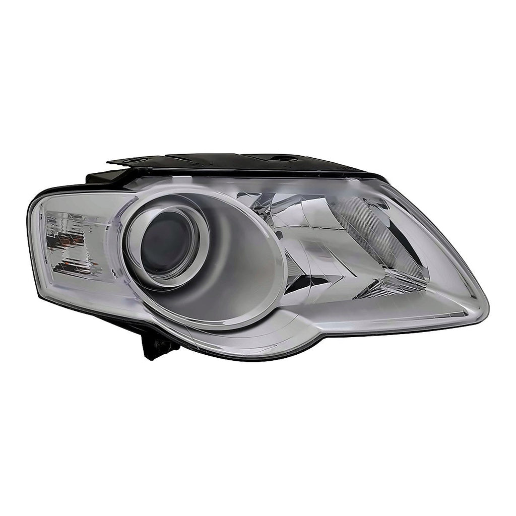 2006-2010 Volkswagen Passat Passenger Side Head Lamp, vw2503134. Front view.