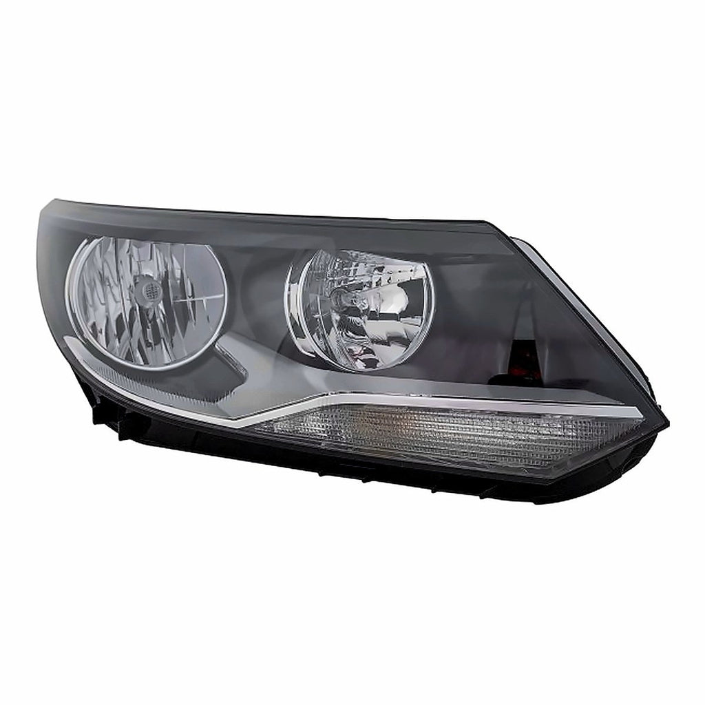 2017-2018 Volkswagen Tiguan Limited Passenger Side Head Lamp, vw2503152. Front view.