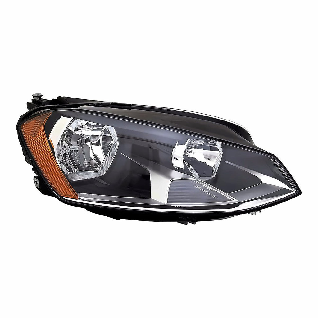 2015-2017 Volkswagen Golf Hatchback Front Passenger Side Head Lamp, vw2503160. Front view.