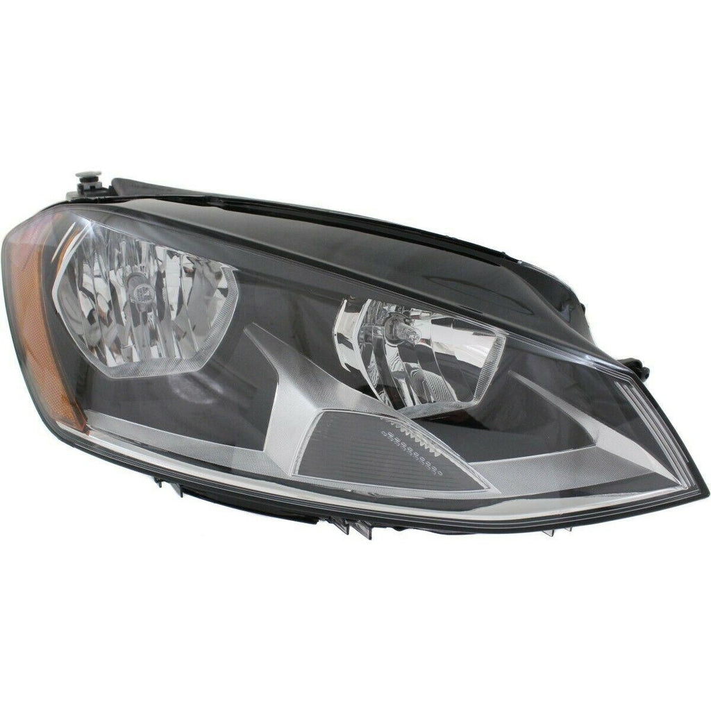 2015-2017 Volkswagen Golf Sportwagen Head Lamp Passenger Side Halogen , VW2503160. Exact fit for vehicle restoration.