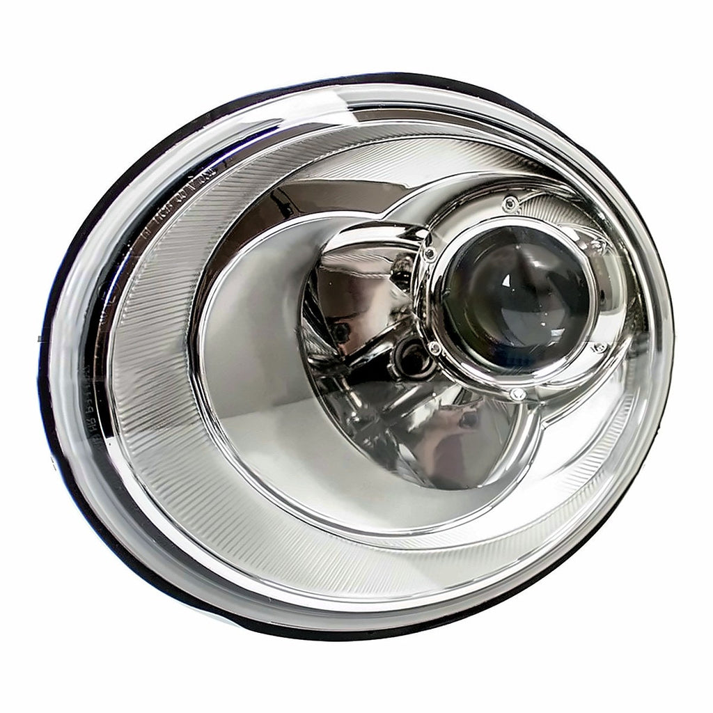 2006-2010 Volkswagen Beetle Driver Side Head Lamp, vw2518109. Front view.
