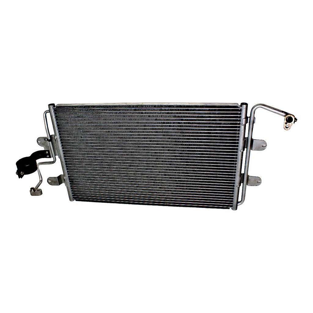 1998-2006 Volkswagen Beetle Condenser 4932, vw3030109. Front view.