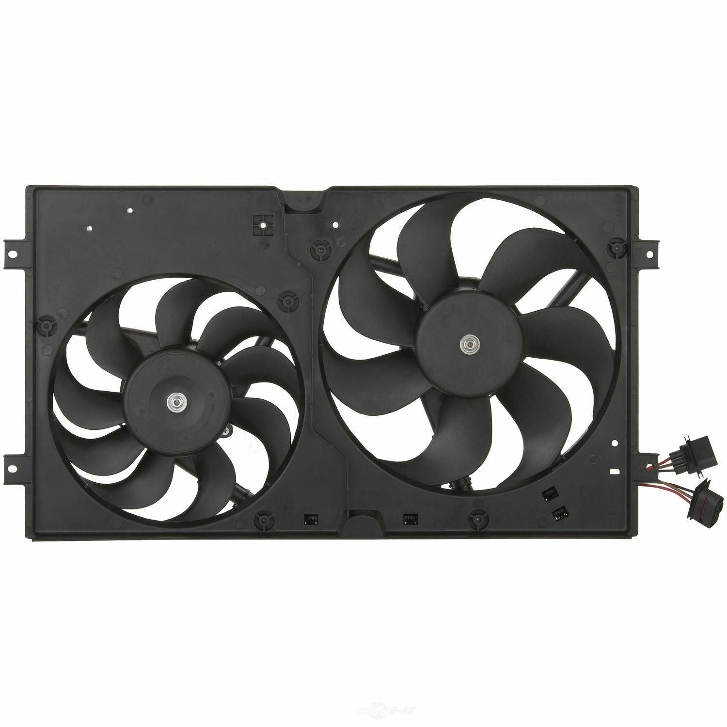 1998-2006 Volkswagen Beetle Cooling Fan Assy With 3 Pin Connectors , VW3115101. Durable and impact-resistant.