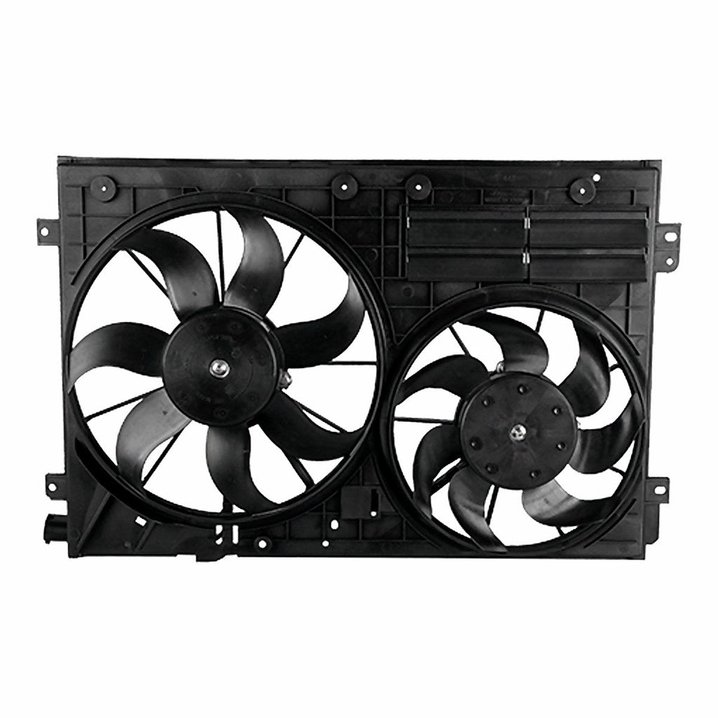 2012-2015 Volkswagen Cc Cooling Fan, vw3115113. Front view.